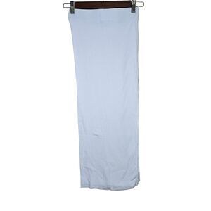 Cotton Citizen Melbourne Midi Skirt Women’s XS White Ribbed Slit/ Stretch NWOT